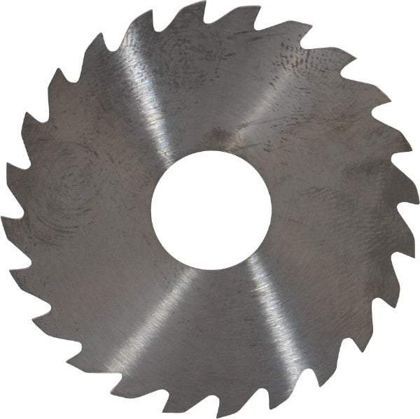 RobbJack - 1-3/4" Diam x 0.04" Blade Thickness x 1/2" Arbor Hole Diam, 24 Tooth Slitting and Slotting Saw - Arbor Connection, Right Hand, Uncoated, Solid Carbide, Concave Ground - All Tool & Supply