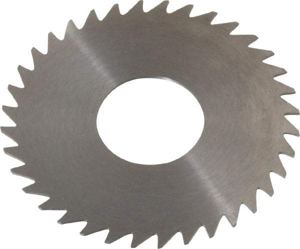 RobbJack - 1-3/4" Diam x 0.025" Blade Thickness x 5/8" Arbor Hole Diam, 36 Tooth Slitting and Slotting Saw - Arbor Connection, Right Hand, Uncoated, Solid Carbide, Concave Ground - All Tool & Supply