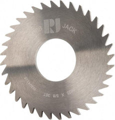 RobbJack - 1-3/4" Diam x 1/16" Blade Thickness x 5/8" Arbor Hole Diam, 36 Tooth Slitting and Slotting Saw - Arbor Connection, Right Hand, Uncoated, Solid Carbide, Concave Ground - All Tool & Supply