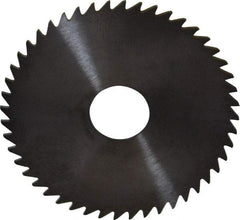 RobbJack - 2" Diam x 0.04" Blade Thickness x 1/2" Arbor Hole Diam, 48 Tooth Slitting and Slotting Saw - Arbor Connection, Right Hand, Uncoated, Solid Carbide, Concave Ground - All Tool & Supply