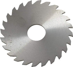 RobbJack - 2" Diam x 1/16" Blade Thickness x 1/2" Arbor Hole Diam, 24 Tooth Slitting and Slotting Saw - Arbor Connection, Right Hand, Uncoated, Solid Carbide, Concave Ground - All Tool & Supply