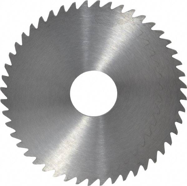 RobbJack - 2" Diam x 0.0781" Blade Thickness x 1/2" Arbor Hole Diam, 48 Tooth Slitting and Slotting Saw - Arbor Connection, Right Hand, Uncoated, Solid Carbide, Concave Ground - All Tool & Supply