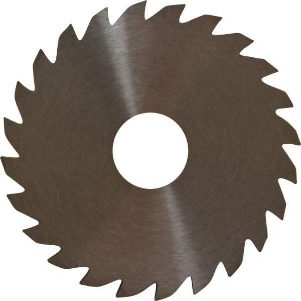 RobbJack - 2" Diam x 0.0937" Blade Thickness x 1/2" Arbor Hole Diam, 24 Tooth Slitting and Slotting Saw - Arbor Connection, Right Hand, Uncoated, Solid Carbide, Concave Ground - All Tool & Supply