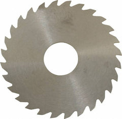 RobbJack - 2-1/4" Diam x 0.04" Blade Thickness x 5/8" Arbor Hole Diam, 28 Tooth Slitting and Slotting Saw - Arbor Connection, Right Hand, Uncoated, Solid Carbide, Concave Ground - All Tool & Supply