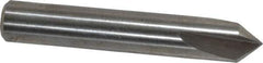 Keo - 1/4" Head Diam, 1/4" Shank Diam, 3 Flute 82° High Speed Steel Countersink - Bright Finish, 1-1/2" OAL, Single End, Straight Shank, Right Hand Cut - All Tool & Supply