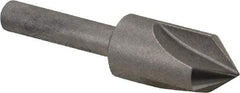 Keo - 1/2" Head Diam, 1/4" Shank Diam, 3 Flute 82° High Speed Steel Countersink - Bright Finish, 2" OAL, Single End, Straight Shank, Right Hand Cut - All Tool & Supply