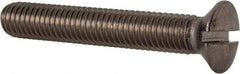 Value Collection - M8x1.25 Metric Coarse, 50mm OAL Slotted Drive Machine Screw - Oval Head, Grade 18-8 & A2 Stainless Steel, Uncoated, Without Washer - All Tool & Supply