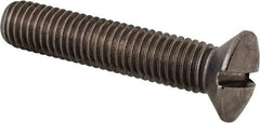 Value Collection - M10x1.50 Metric Coarse, 50mm OAL Slotted Drive Machine Screw - Oval Head, Grade 18-8 & A2 Stainless Steel, Uncoated, Without Washer - All Tool & Supply