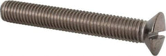 Value Collection - M10x1.50 Metric Coarse, 70mm OAL Slotted Drive Machine Screw - Oval Head, Grade 18-8 & A2 Stainless Steel, Uncoated, Without Washer - All Tool & Supply