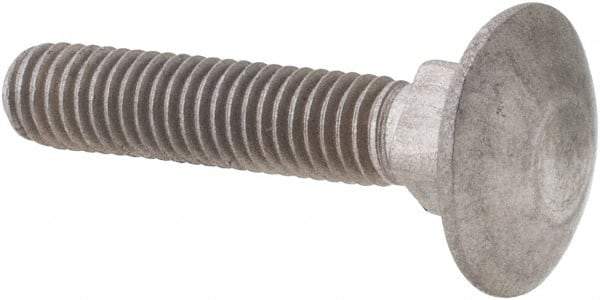 Value Collection - M5x0.8 25mm Length Under Head, Standard Square Neck, Carriage Bolt - Austenitic Grade A2 Stainless Steel, - All Tool & Supply