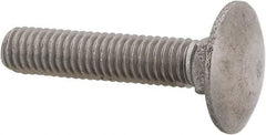 Value Collection - M6x1 30mm Length Under Head, Standard Square Neck, Carriage Bolt - Austenitic Grade A2 Stainless Steel, - All Tool & Supply