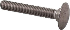 Value Collection - M6x1 40mm Length Under Head, Standard Square Neck, Carriage Bolt - Austenitic Grade A2 Stainless Steel, - All Tool & Supply