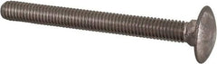 Value Collection - M6x1 60mm Length Under Head, Standard Square Neck, Carriage Bolt - Austenitic Grade A2 Stainless Steel, - All Tool & Supply