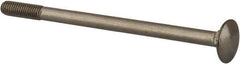 Value Collection - M6x1 100mm Length Under Head, Standard Square Neck, Carriage Bolt - Austenitic Grade A2 Stainless Steel, - All Tool & Supply