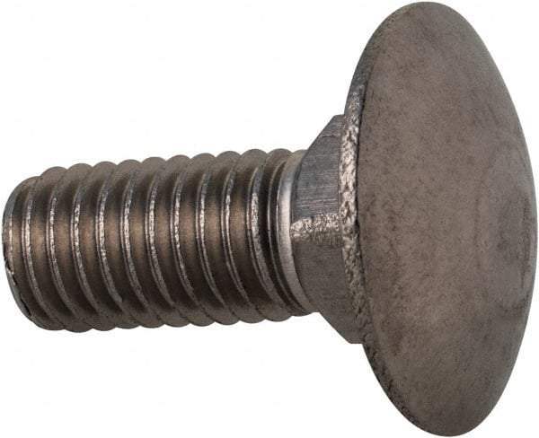 Value Collection - M8x1.25 20mm Length Under Head, Standard Square Neck, Carriage Bolt - Austenitic Grade A2 Stainless Steel, - All Tool & Supply