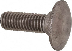 Value Collection - M8x1.25 25mm Length Under Head, Standard Square Neck, Carriage Bolt - Austenitic Grade A2 Stainless Steel, - All Tool & Supply