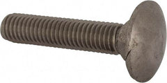 Value Collection - M8x1.25 40mm Length Under Head, Standard Square Neck, Carriage Bolt - Austenitic Grade A2 Stainless Steel, - All Tool & Supply