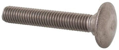 Value Collection - M8x1.25 50mm Length Under Head, Standard Square Neck, Carriage Bolt - Austenitic Grade A2 Stainless Steel, - All Tool & Supply