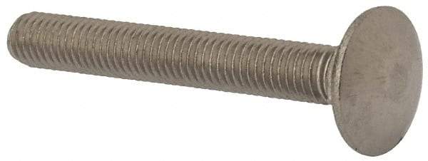 Value Collection - M8x1.25 60mm Length Under Head, Standard Square Neck, Carriage Bolt - Austenitic Grade A2 Stainless Steel, - All Tool & Supply