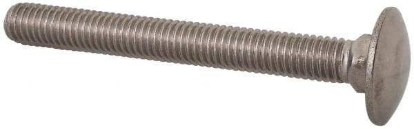 Value Collection - M8x1.25 70mm Length Under Head, Standard Square Neck, Carriage Bolt - Austenitic Grade A2 Stainless Steel, - All Tool & Supply