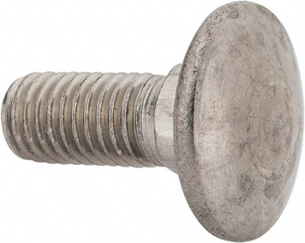 Value Collection - M10x1.5 25mm Length Under Head, Standard Square Neck, Carriage Bolt - Austenitic Grade A2 Stainless Steel, - All Tool & Supply