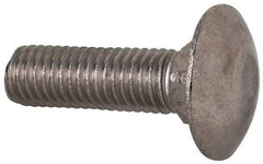 Value Collection - M10x1.5 35mm Length Under Head, Standard Square Neck, Carriage Bolt - Austenitic Grade A2 Stainless Steel, - All Tool & Supply