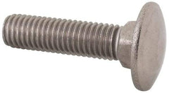 Value Collection - M10x1.5 40mm Length Under Head, Standard Square Neck, Carriage Bolt - Austenitic Grade A2 Stainless Steel, - All Tool & Supply