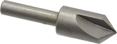 Keo - 1/2" Head Diam, 1/4" Shank Diam, 3 Flute 90° High Speed Steel Countersink - Bright Finish, 2" OAL, Single End, Straight Shank, Right Hand Cut - All Tool & Supply