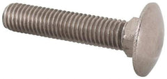 Value Collection - M10x1.5 50mm Length Under Head, Standard Square Neck, Carriage Bolt - Austenitic Grade A2 Stainless Steel, - All Tool & Supply