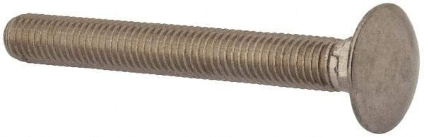 Value Collection - M10x1.5 80mm Length Under Head, Standard Square Neck, Carriage Bolt - Austenitic Grade A2 Stainless Steel, - All Tool & Supply