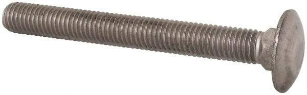 Value Collection - M10x1.5 90mm Length Under Head, Standard Square Neck, Carriage Bolt - Austenitic Grade A2 Stainless Steel, - All Tool & Supply