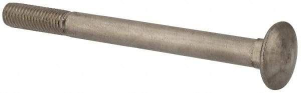 Value Collection - M10x1.5 120mm Length Under Head, Standard Square Neck, Carriage Bolt - Austenitic Grade A2 Stainless Steel, - All Tool & Supply