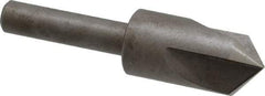 Keo - 1/2" Head Diam, 1/4" Shank Diam, 3 Flute 100° High Speed Steel Countersink - Bright Finish, 2" OAL, Single End, Straight Shank, Right Hand Cut - All Tool & Supply