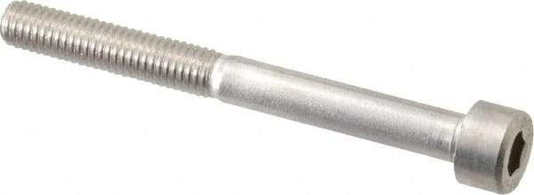 Value Collection - M5x0.80 Metric Coarse Hex Socket Drive, Socket Cap Screw - Grade 316 & Austenitic A4 Stainless Steel, Uncoated, Partially Threaded, 50mm Length Under Head - All Tool & Supply