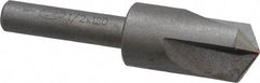 Keo - 1/2" Head Diam, 1/4" Shank Diam, 3 Flute 120° High Speed Steel Countersink - Bright Finish, 2" OAL, Single End, Straight Shank, Right Hand Cut - All Tool & Supply