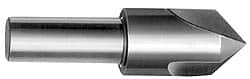 Interstate - 7/8" Head Diam, 1/2" Shank Diam, 3 Flute 90° High Speed Steel Countersink - All Tool & Supply