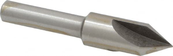 Interstate - 3/8" Head Diam, 1/4" Shank Diam, 3 Flute 60° High Speed Steel Countersink - All Tool & Supply