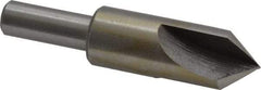 Interstate - 5/8" Head Diam, 3/8" Shank Diam, 3 Flute 82° High Speed Steel Countersink - Bright Finish, 2-3/4" OAL, Single End, Straight Shank, Right Hand Cut - All Tool & Supply