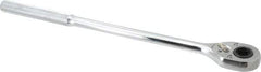 Proto - 1/2" Drive Pear Head Female Drive Ratchet - Chrome Finish, 16" OAL, 24 Gear Teeth, Standard Head - All Tool & Supply