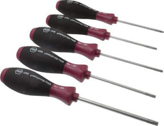 Wiha - 5 Piece Torx Screwdriver Set - Bit Sizes: Torx T10, T15, T20, T25 & T30 - All Tool & Supply