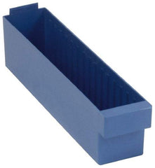 Quantum Storage - 17-5/8" Deep, Red High-Impact Polystyrene Drawer Bin - 4-5/8" High x 3-3/4" Wide x 17-5/8" Long - All Tool & Supply