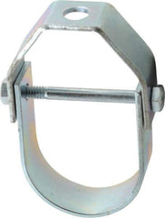 Empire - 1-1/2" Pipe, 3/8" Rod, Carbon Steel Adjustable Clevis Hanger - Electro Galvanized - All Tool & Supply