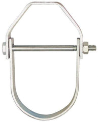 Empire - 8" Pipe, 7/8" Rod, Carbon Steel Adjustable Clevis Hanger - Electro Galvanized - All Tool & Supply