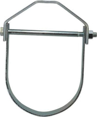 Empire - 6" Pipe, 3/4" Rod, Carbon Steel Adjustable Clevis Hanger - Electro Galvanized - All Tool & Supply