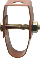 Empire - 1/2" Pipe, 3/8" Rod, Carbon Steel Adjustable Clevis Hanger - Copper Plated - All Tool & Supply