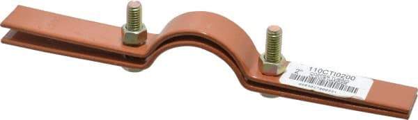 Empire - 2" Pipe, 3/8" Rod, Carbon Steel Adjustable Clevis Hanger - Copper Plated - All Tool & Supply