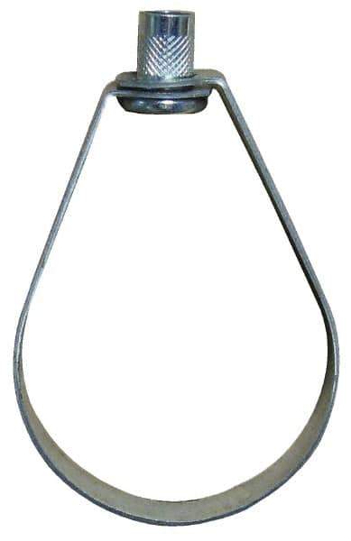 Empire - 2-1/2" Pipe, 1/2" Rod, Carbon Steel Emlok Swivel Ring Hanger - Pre-Galvanized, 600 Lb Capacity - All Tool & Supply