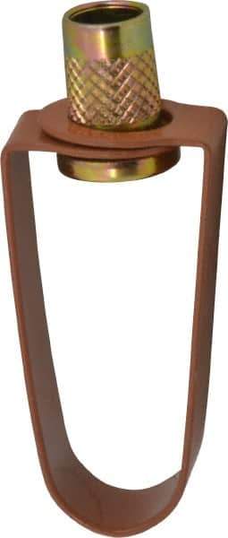 Empire - 1/2" Pipe, 3/8" Rod, Carbon Steel Emlok Swivel Ring Hanger - Copper Plated, 400 Lb Capacity - All Tool & Supply