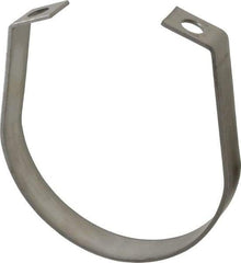 Empire - 4" Pipe, 1/2" Rod, Grade 304 Stainless Steel Adjustable Band Hanger - All Tool & Supply