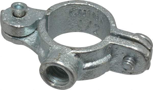 Empire - 1/2" Pipe, 3/8" Rod, Malleable Iron Split Ring Hanger - Electro Galvanized, 180 Lb Capacity - All Tool & Supply